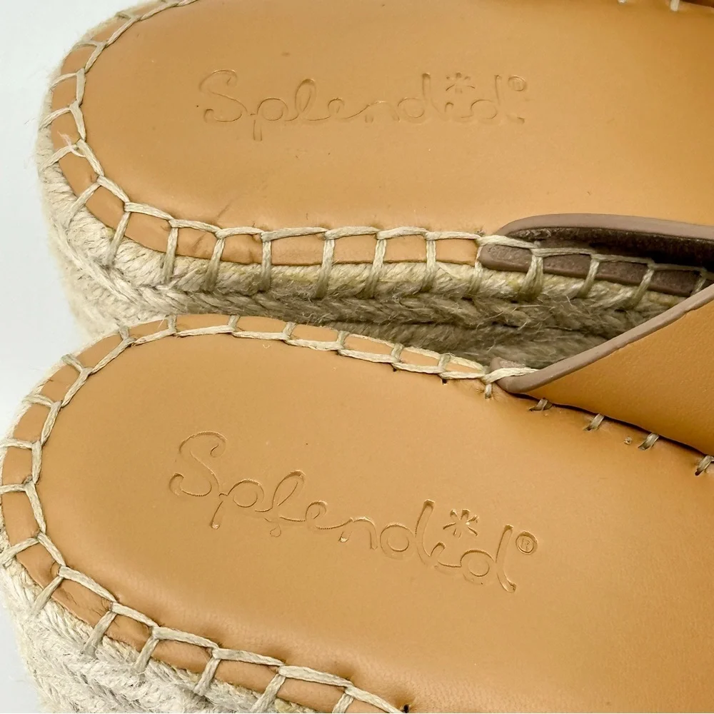Splendid Luisa Platform Espadrille Sandal Women’s Size 11 Leather Suede Upper